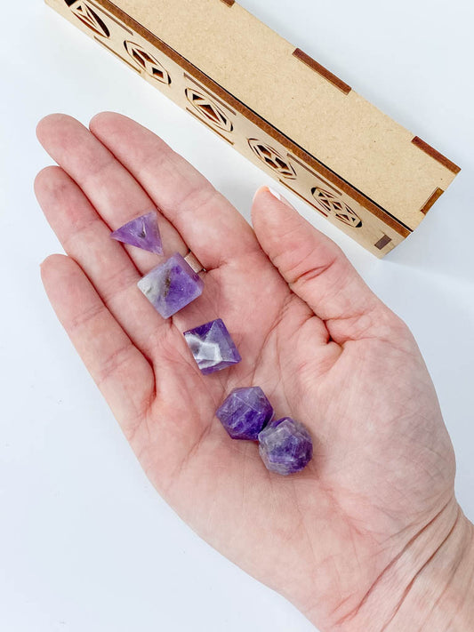 Platonic Solid Sacred Geometry | Amethyst