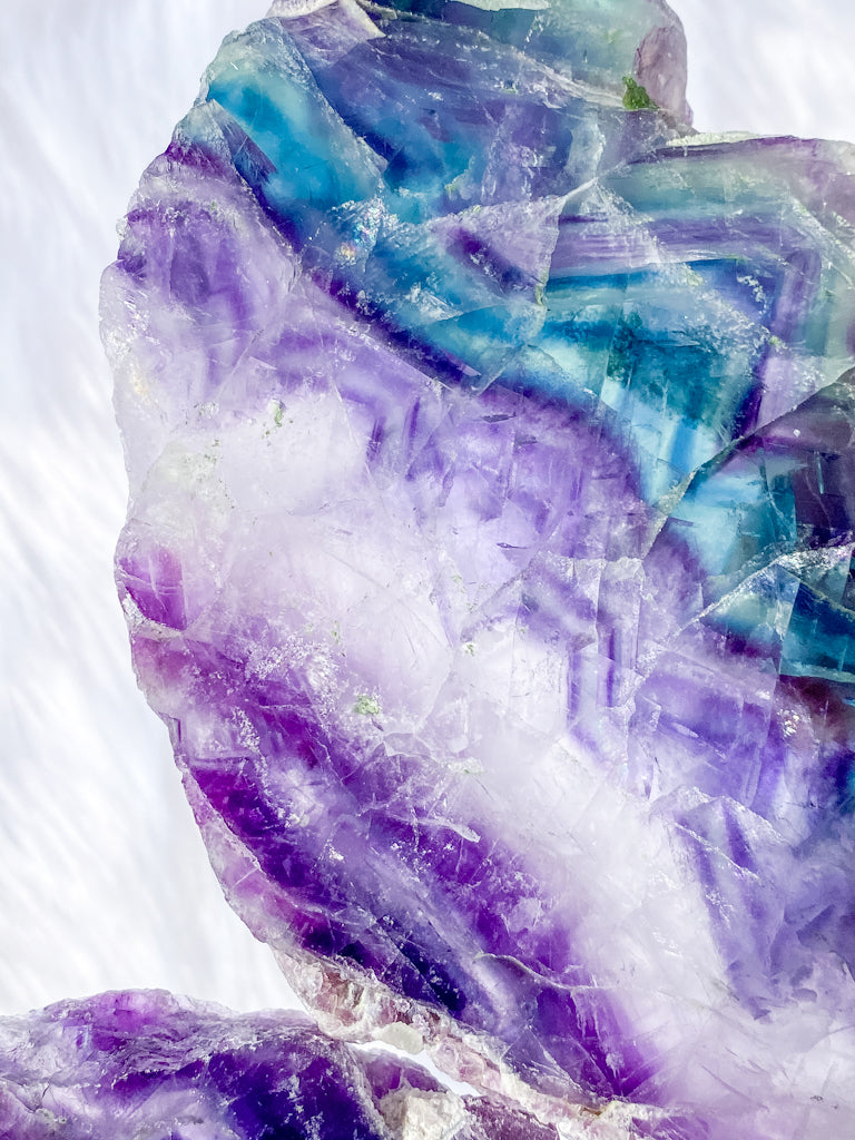 Fluorite Fairy Wings Pair 1.1kg