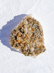 Frosted Citrine Cluster with Inclusions 1kg