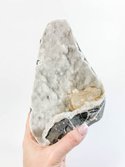 Chalcedony with Calcite Cut Base Cluster 2kg