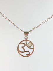 Om Moonstone Pendant