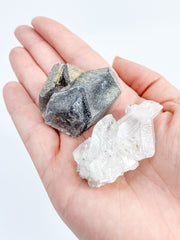 Balance Duo: Clear Quartz + Smoky Quartz | Small