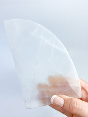 Selenite Polished Bookend