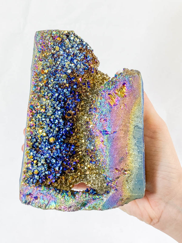 Rainbow Titanium Treated Amethyst Cluster 1.4kg
