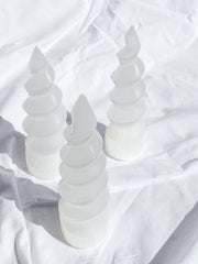 Selenite Unicorn Horn | Medium