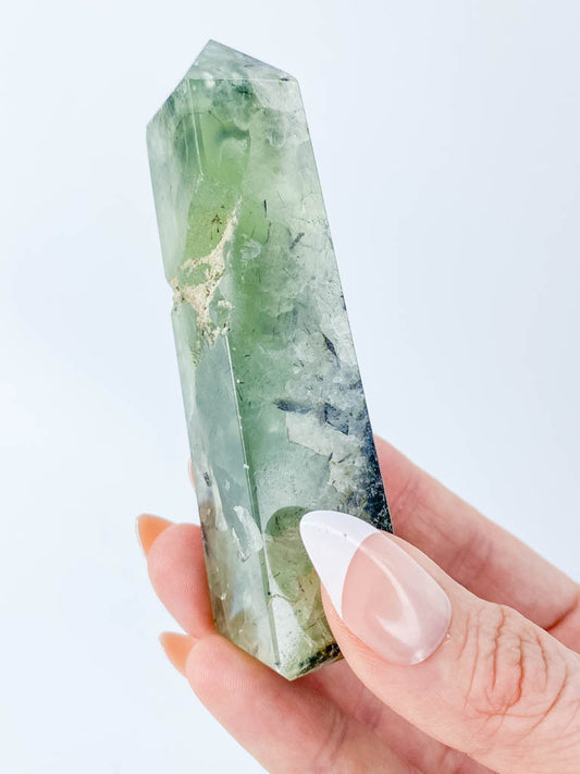 Prehnite Obelisk 111g