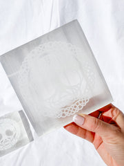 Selenite Celtic Tree of Life | Square Plate