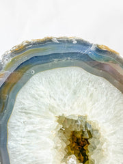 Agate and Died Quartz CutBase Geode 5.1kg