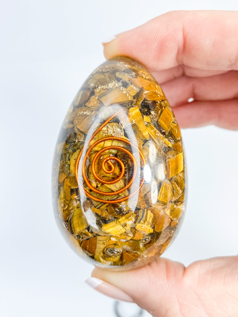 Orgonite Tiger Eye Egg | X Large