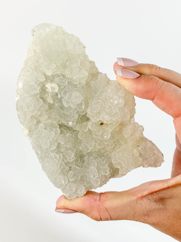 Apophyllite Cluster with Druzy Inclusions 326g