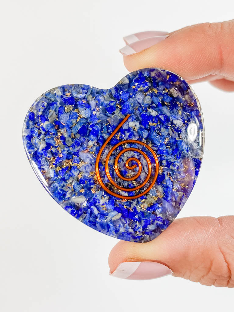 Orgonite Heart Lapis Lazuli | Medium