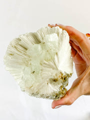 Scolecite with Apophyllite Cluster with Inclusions 852g