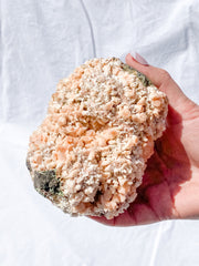Pink Heulandite Cluster 600g