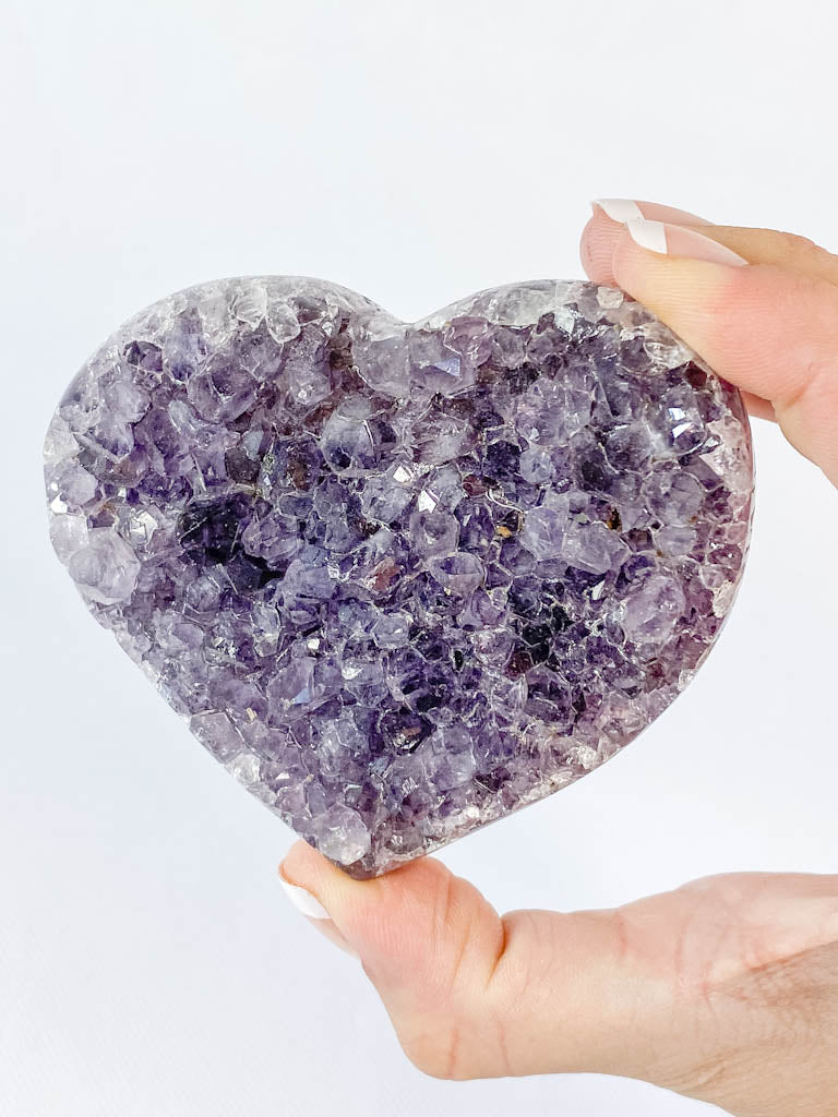 Amethyst Cluster Heart 195g