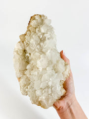 Apophyllite Cluster with Druzy Inclusions 2.2kg