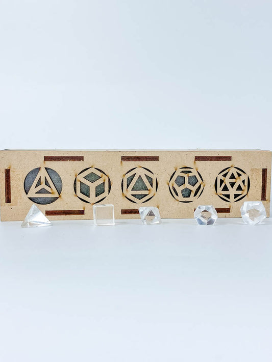 Platonic Solid Sacred Geometry | Clear Quartz