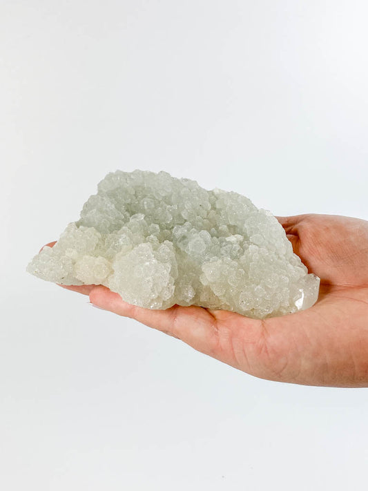 Apophyllite Cluster with Druzy Inclusions 326g