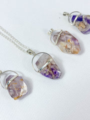Amethyst Elestial Medium Pendant