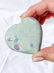 Ruby Fuchsite Heart | Large