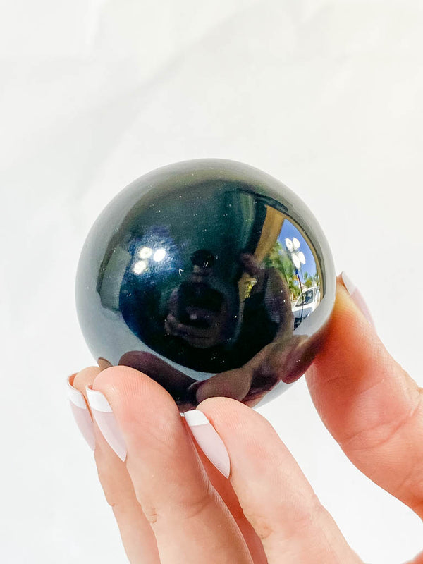 Black Obsidian Sphere | Large