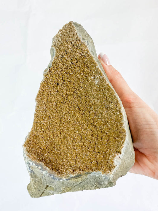 Caramel Amethyst CutBase Cluster 1.2kg