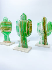 Onyx Cactus Carving | Large
