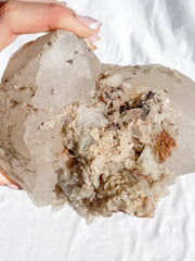 Smoky Himalayan Quartz with Inclusions CutBase Cluster 1.6kg