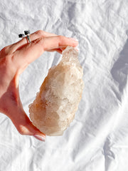 Smoky Himalayan Quartz Cluster with Inclusions 398g