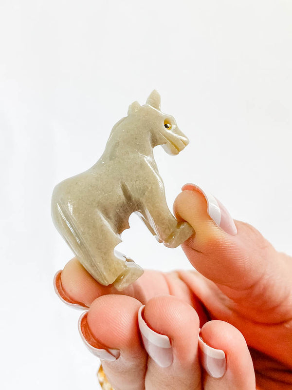 Jasper Unicorn Carving
