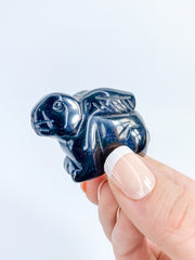 Black Obsidian Rabbit Carving