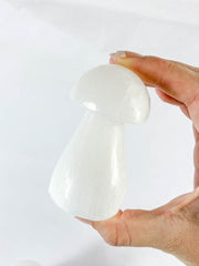 Selenite Mushroom Carving