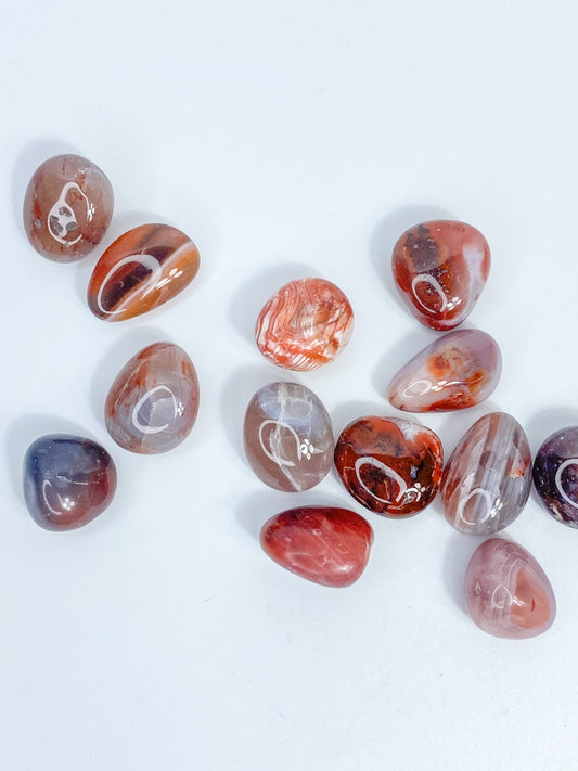 Dark Carnelian Tumbles | Small