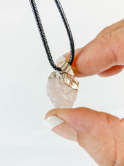 Vitality Pendant Natural Rose Quartz