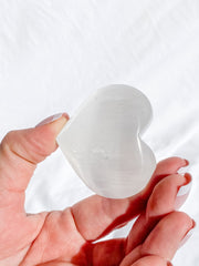 Selenite Heart | Medium