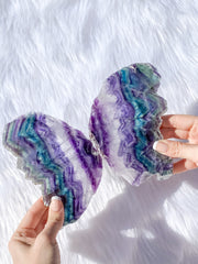 Fluorite Fairy Wings Pair 1.1kg