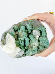Green Heulandite with Inclusions 640g