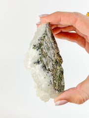 Apophyllite Cluster with Druzy Inclusions 178g