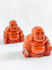 Red Jasper Buddha Carving