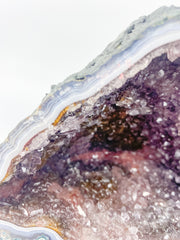 Amethyst Pink Purple Druzy and Agate Geode Statement Piece “Faery Cave” 3.3kg
