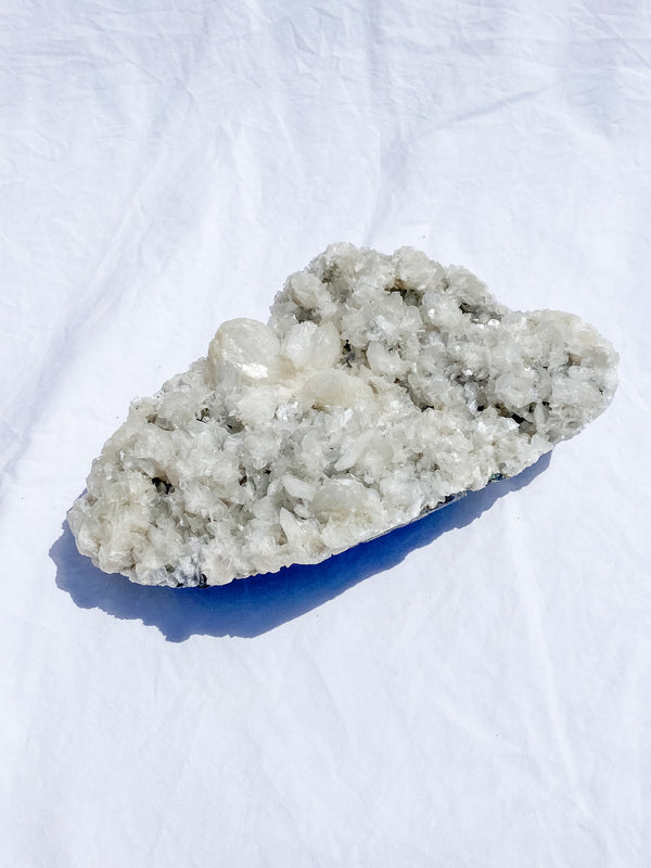 White Heulandite and Stilbite Cluster 1.2kg