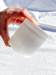 Selenite Natural Tube Candle Base