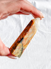 Crazy Lace Agate Polished Point 83g