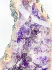 Amethyst and Pink Geode Statement Piece “Witches Hat” 8kg