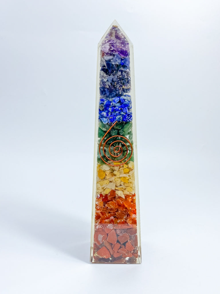 Orgonite Chakra Obelisk | X Large