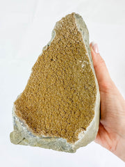 Caramel Amethyst CutBase Cluster 1.2kg