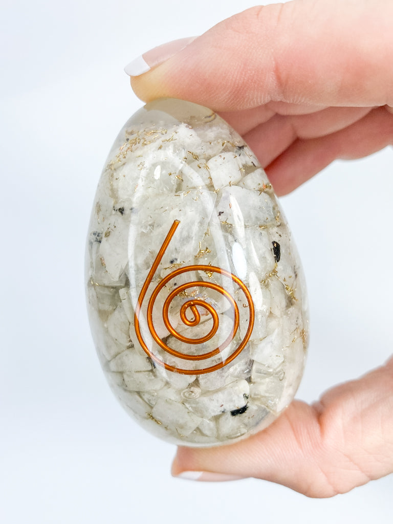 Orgonite Moonstone Egg | X Large