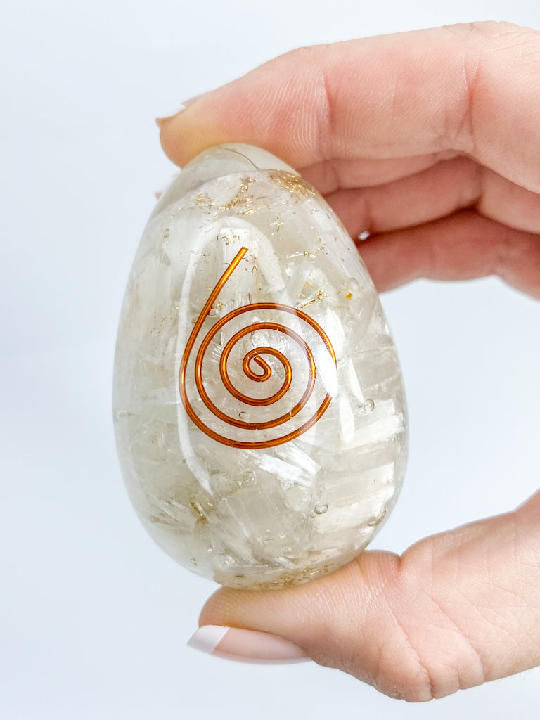 Orgonite Selenite Egg | X Large