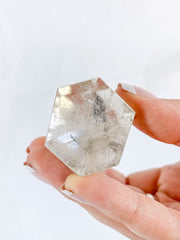 Clear Quartz Chlorite Phantom Polished Point 111g