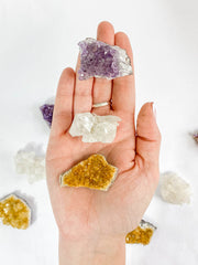 Divine Trio: Citrine + Clear Quartz + Amethyst | Medium