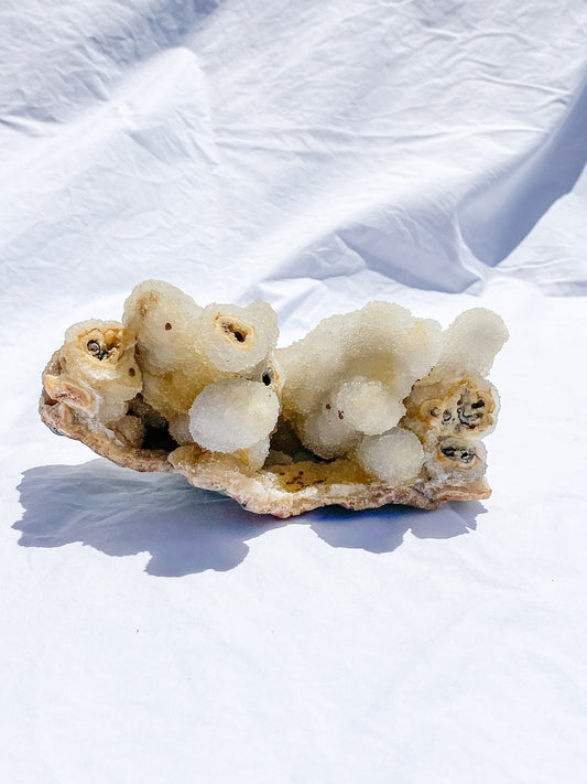 Coral Quartz Cluster with Druzy Cluster 890g